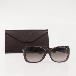 GUCCI Sunglasses plastic Brown Auth